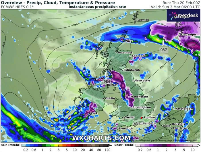 Snow across UK