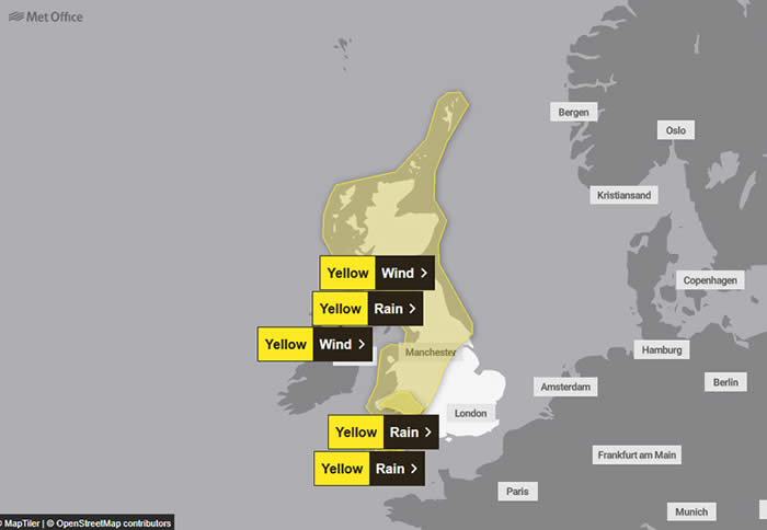 UK weather warnings