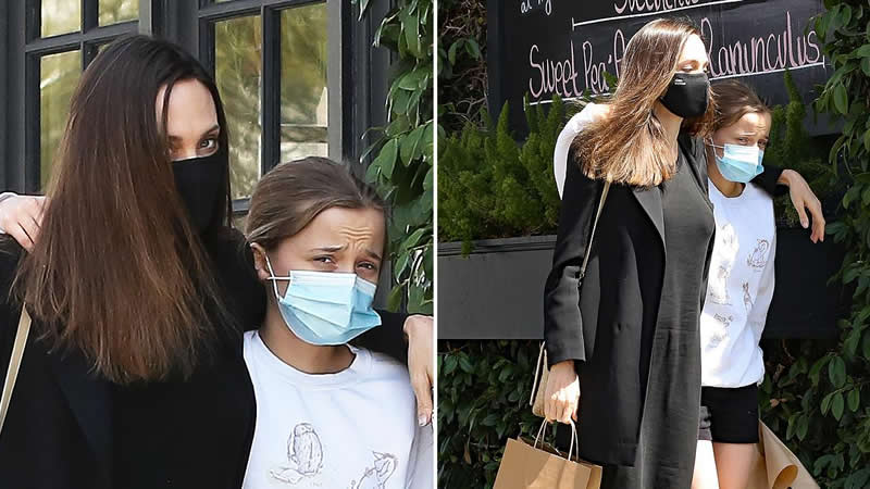Angelina Jolie Hangs With Daughter Vivienne