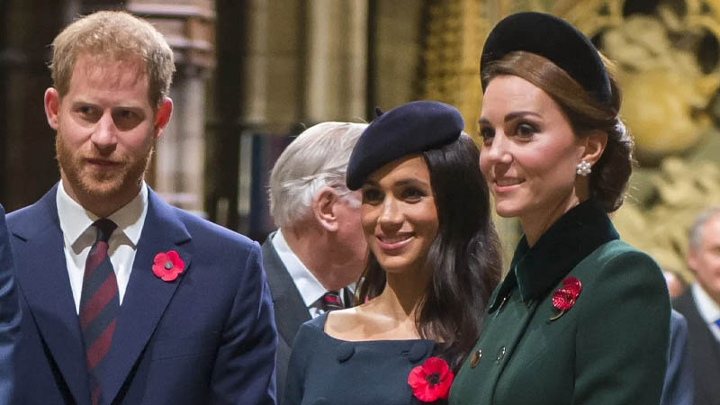 Kate, Meghan and Harry