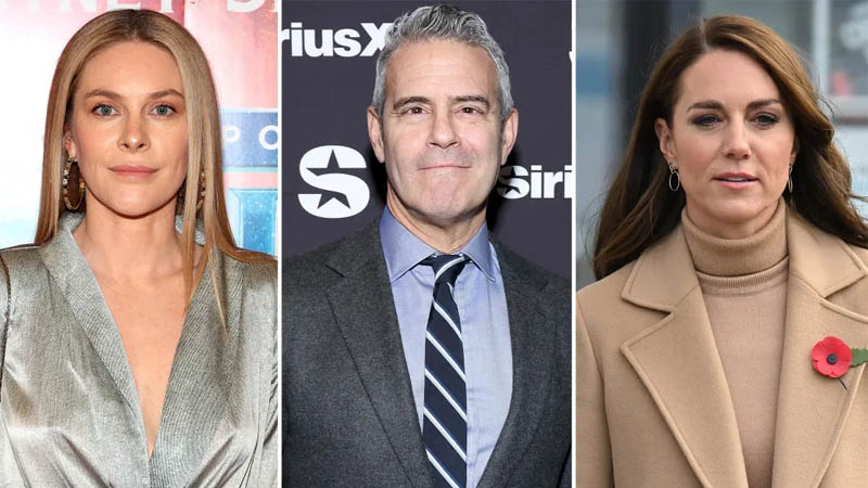 Leah McSweeney, Andy Cohen and Kate Middleton