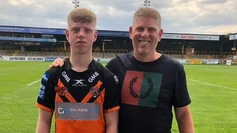 David Bottomley with his son Clayton