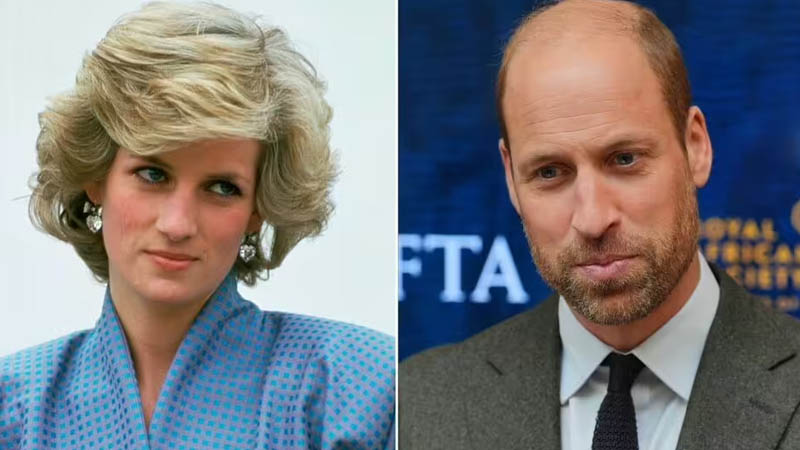 Prince William and Princess Diana