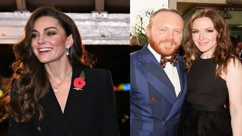 Kate Middleton, Keith Lemon and his wife, Jill Carter