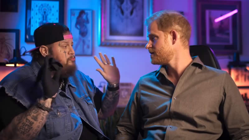 Prince Harry Tattoo Prank with Jelly Roll