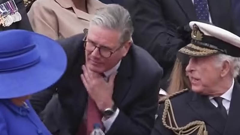 Sir Keir Starmer Breaks Royal Rule in Unexpected Moment with Queen Camilla—And It’s All Caught on Camera
