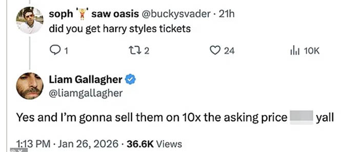 Harrys tickets discussion