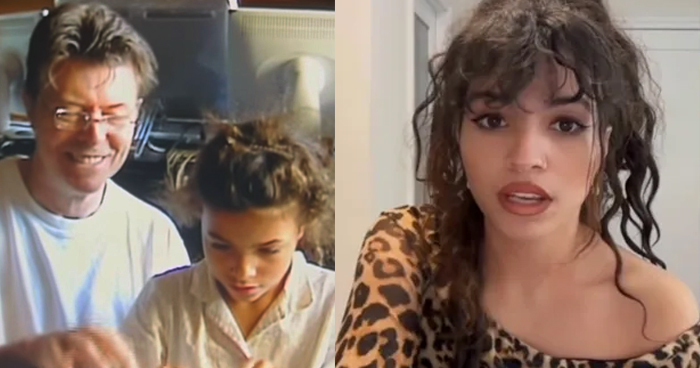 David Bowie and Alexandria Lexi Jones