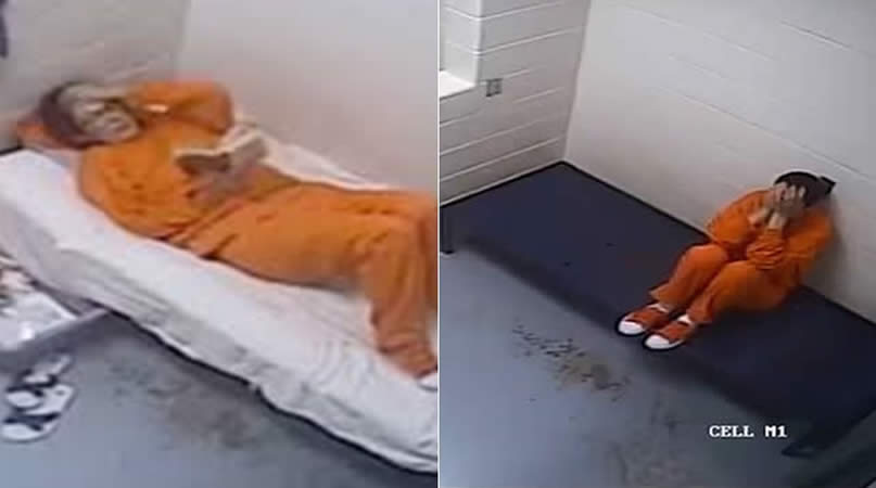 Ghislaine Maxwell Seen Inside her Prison Cell in Newly Released Epstein Files Footage