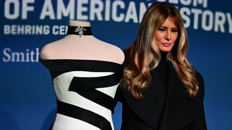 Melania Trump inaugural ball gown