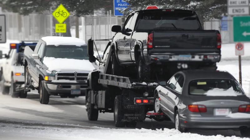 Towing cars in Minnesota