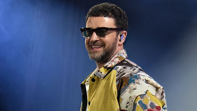 Justin Timberlake performs during on stage during the Day One of the Pinkpop