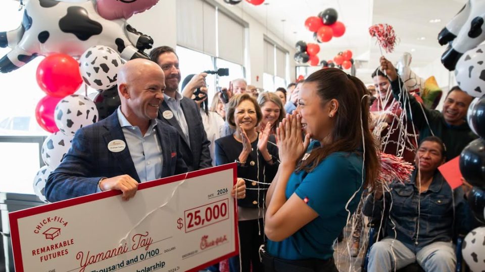 worker gets 25000 scholarship surprise
