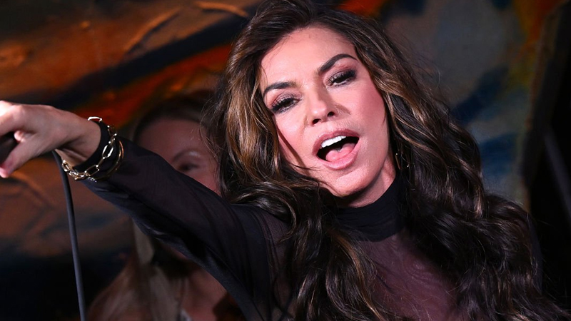 Shania Twain performs during an intimate show